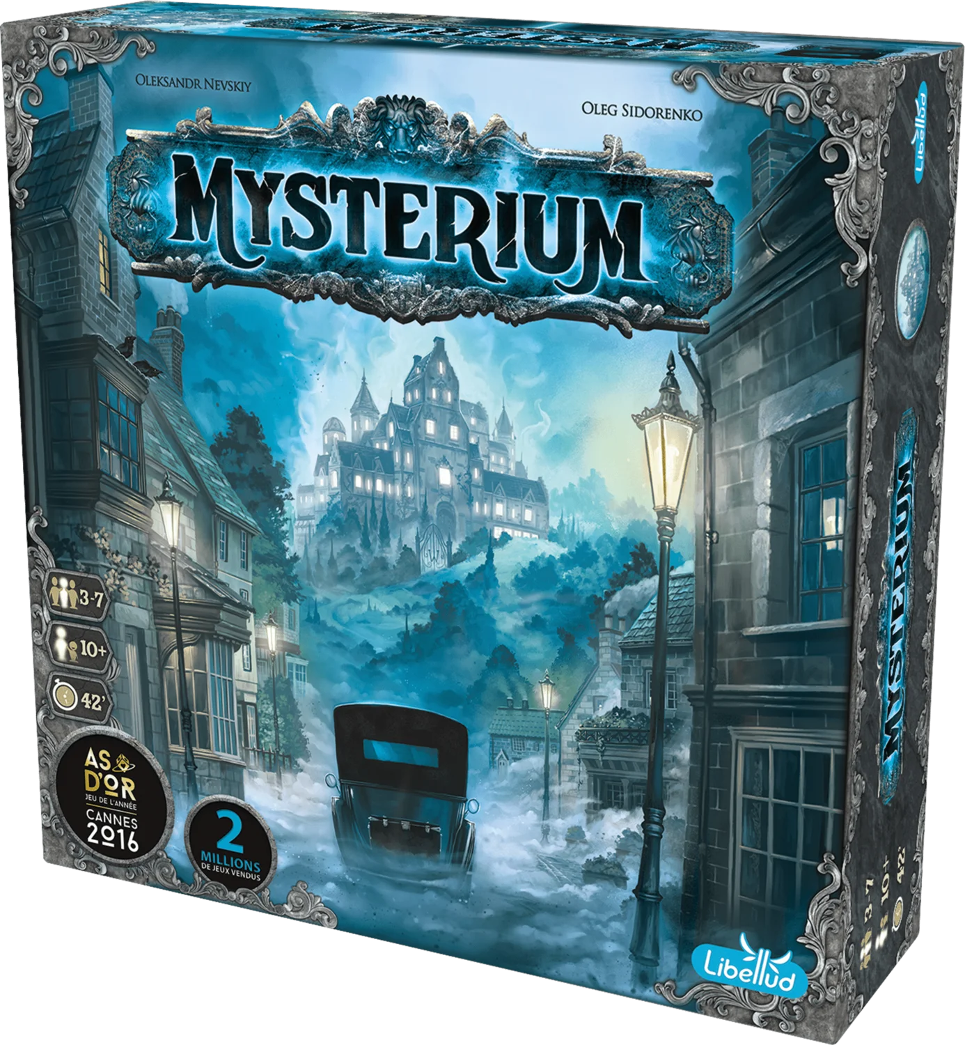 Game box of Mysterium.